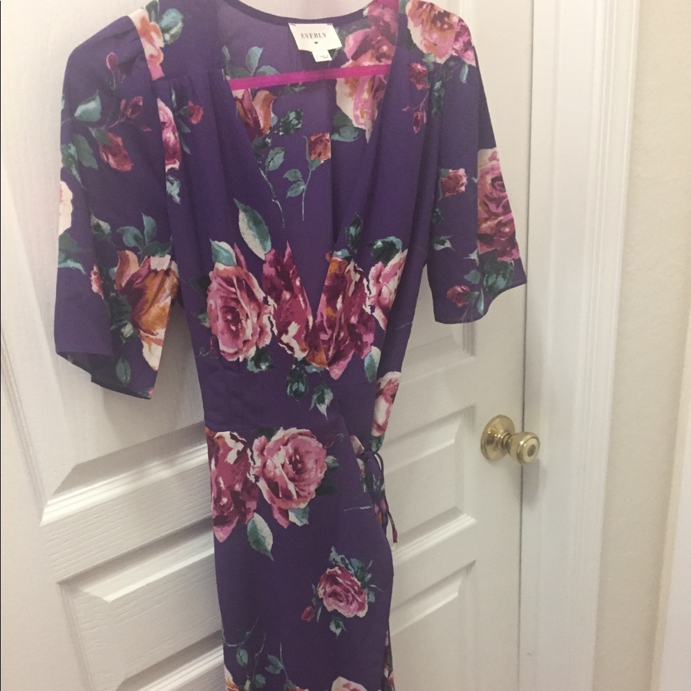 Morning Lavender Wrap Dress